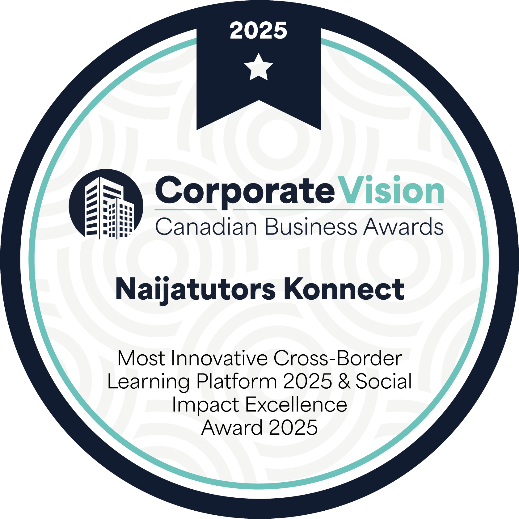 Canadian Business Awards 2025 Most Innovative Platform badge