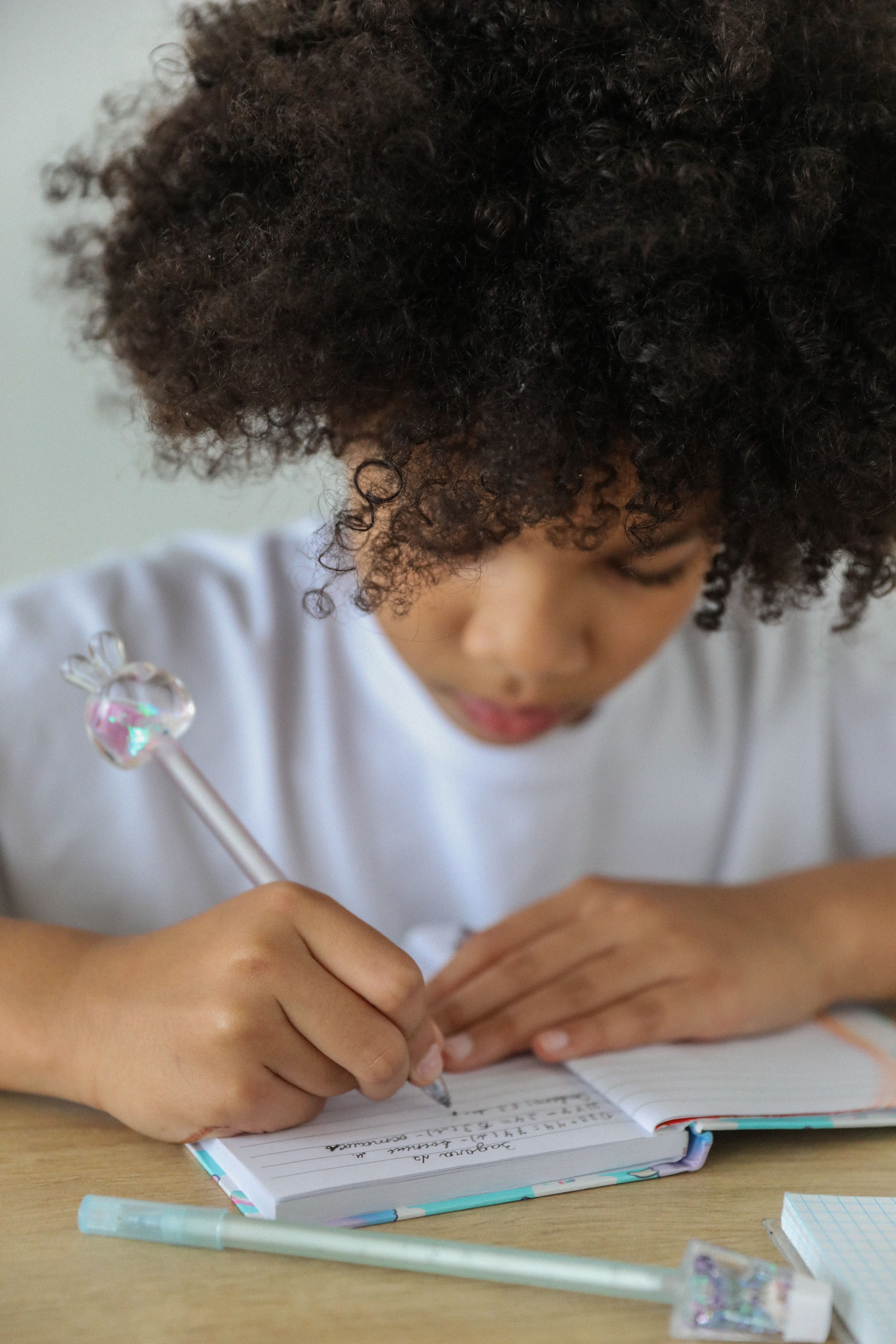 Student preparing for an exam