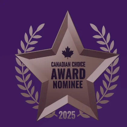 Canadian Choice Award nominee badge